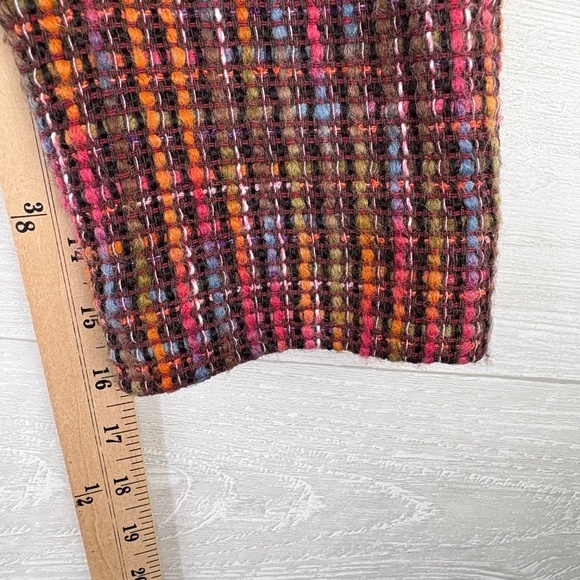 VTG Women's Talbots Wool Blend Multicolor Tweed Double Breasted Blazer Sz14P - Picture 6 of 10